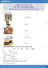 Đề thi học kì 2 Tiếng Anh 2 Phonics Smart - Đề số 3